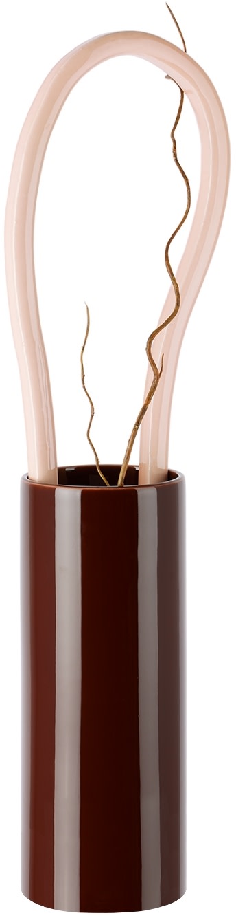 Vitra - Vase 'Découpage' bourgogne et rose