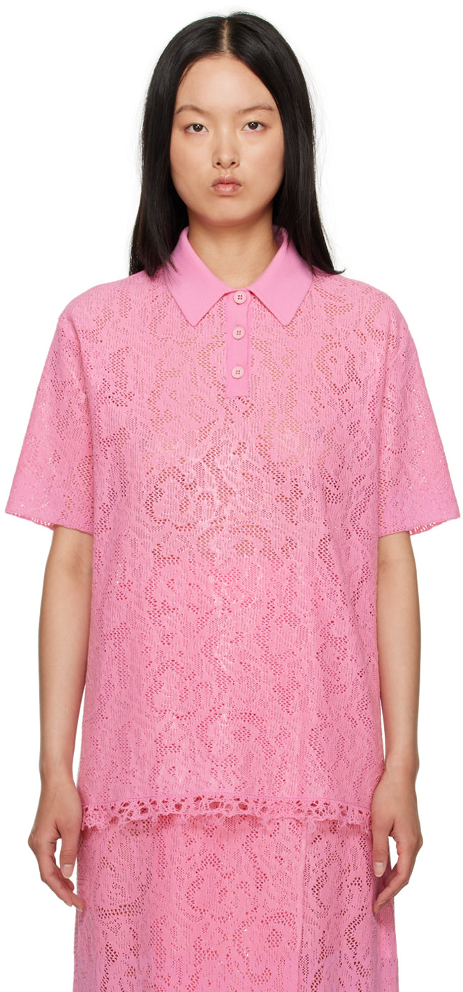 SHANG XIA - Polo rose exclusif à SSENSE