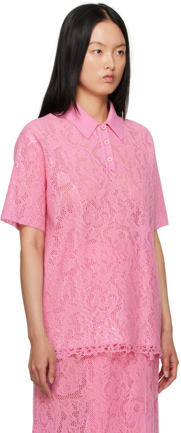 SHANG XIA - Polo rose exclusif à SSENSE