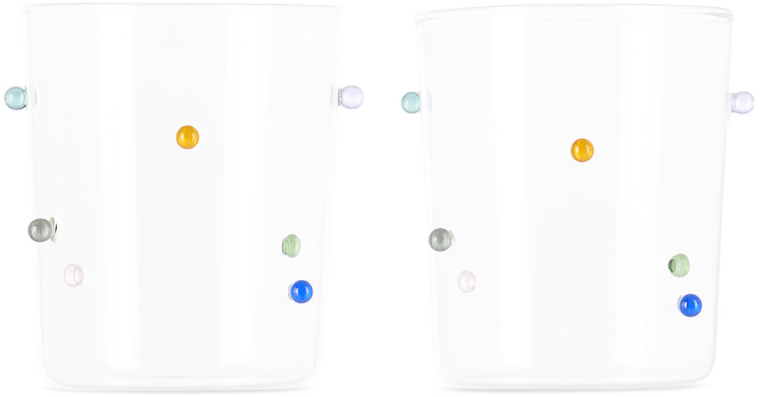 Maison Balzac - Ensemble de verres droits Pomponette multicolore