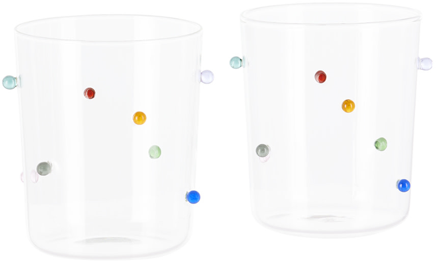 Maison Balzac - Ensemble de verres droits Pomponette multicolore