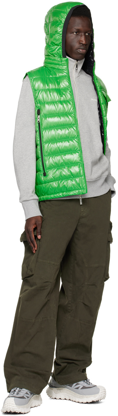 Moncler - Pull gris à glissière