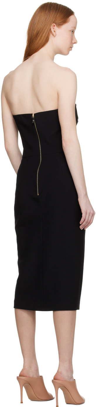 Max Mara - Robe midi Bernard noire