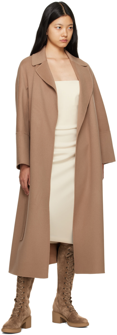 Max Mara - Robe midi Bernard blanc cassé