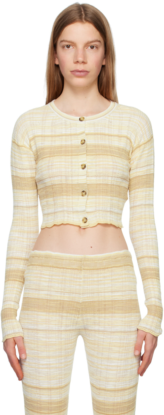 Acne Studios - Cardigan beige exclusif à SSENSE