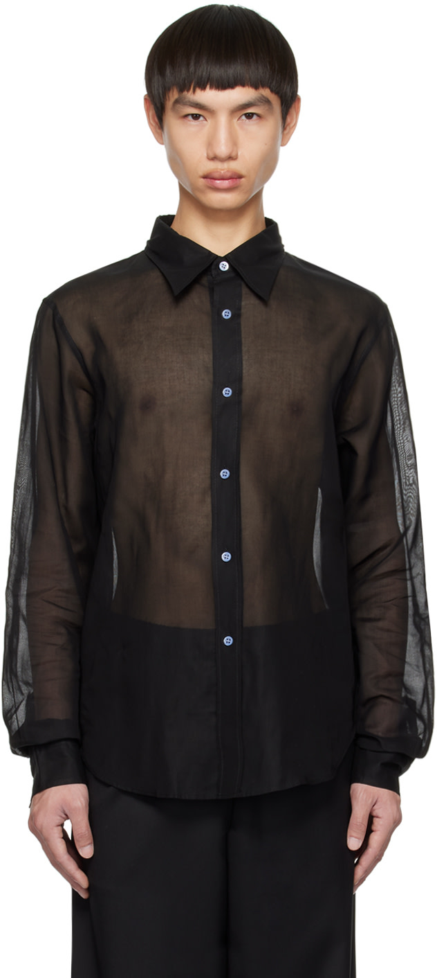 Acne Studios - Chemise noire à boutons