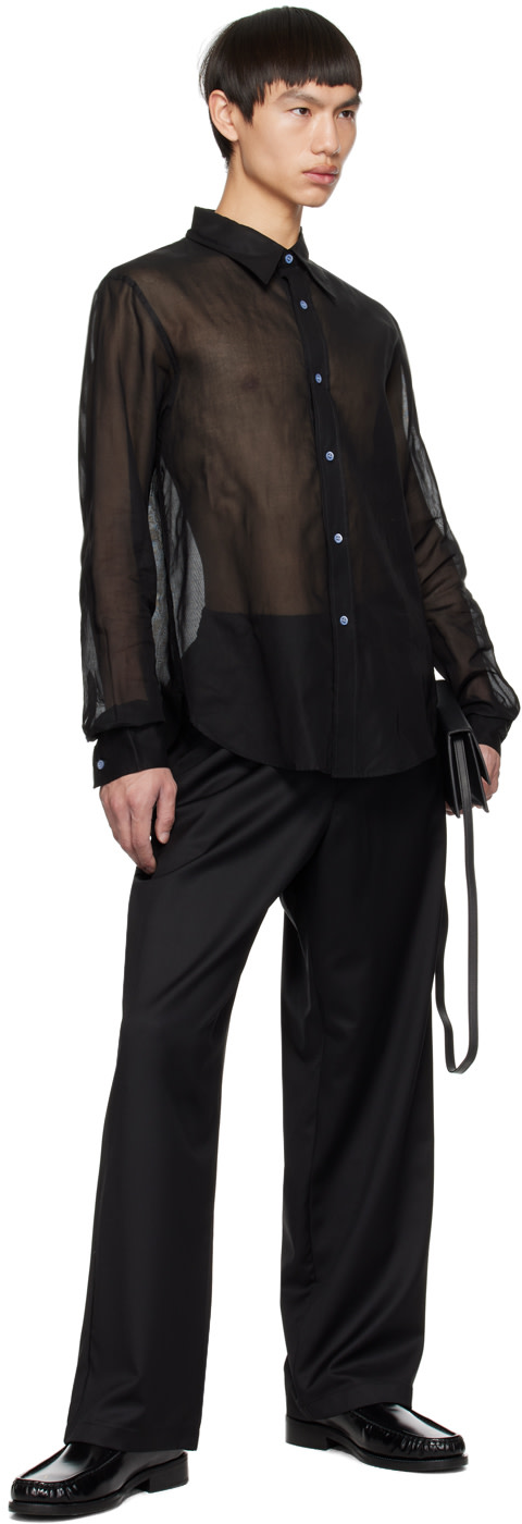 Acne Studios - Chemise noire à boutons