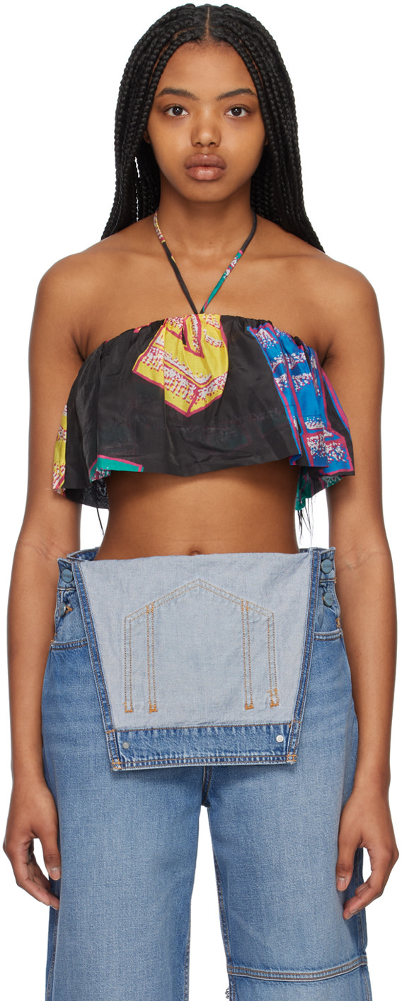 GANNI - Camisole graphique noire