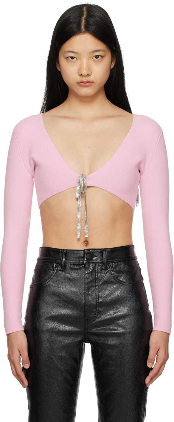 Alexander Wang - Cardigan écourté rose