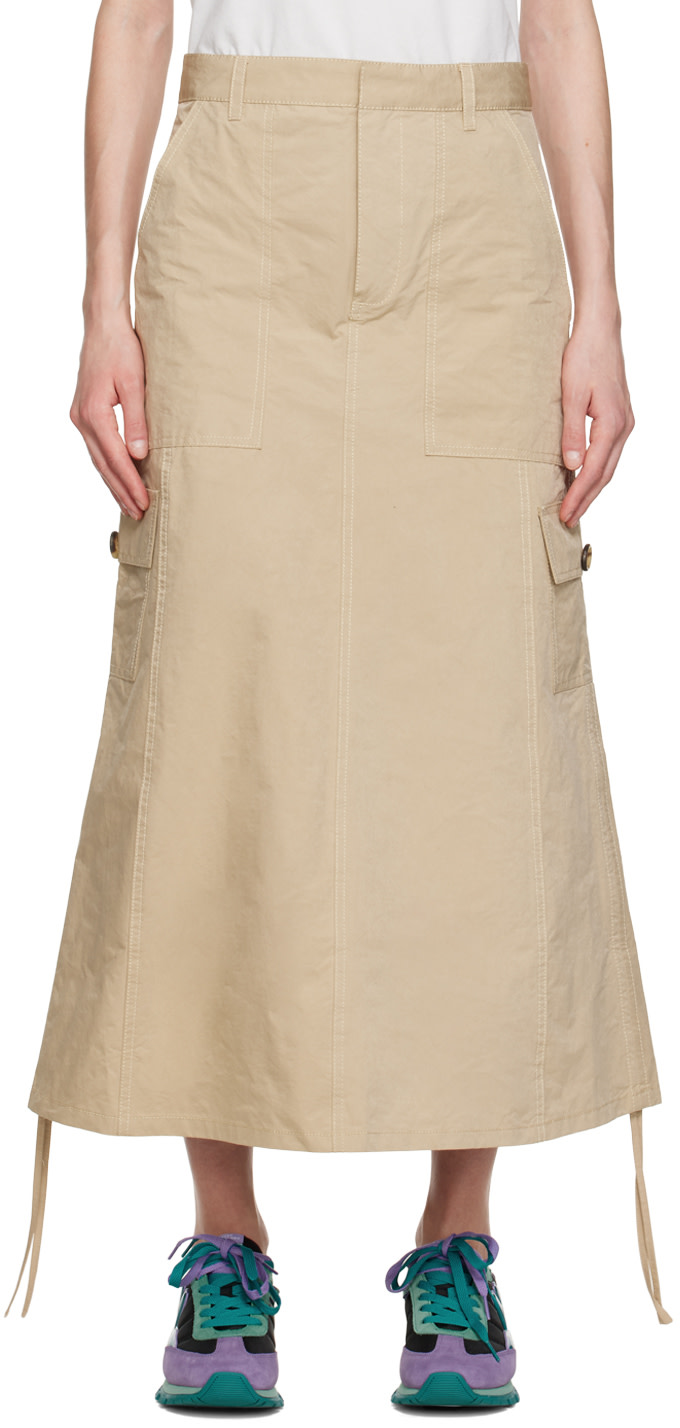 Marc Jacobs - Jupe midi 'The Cargo' beige