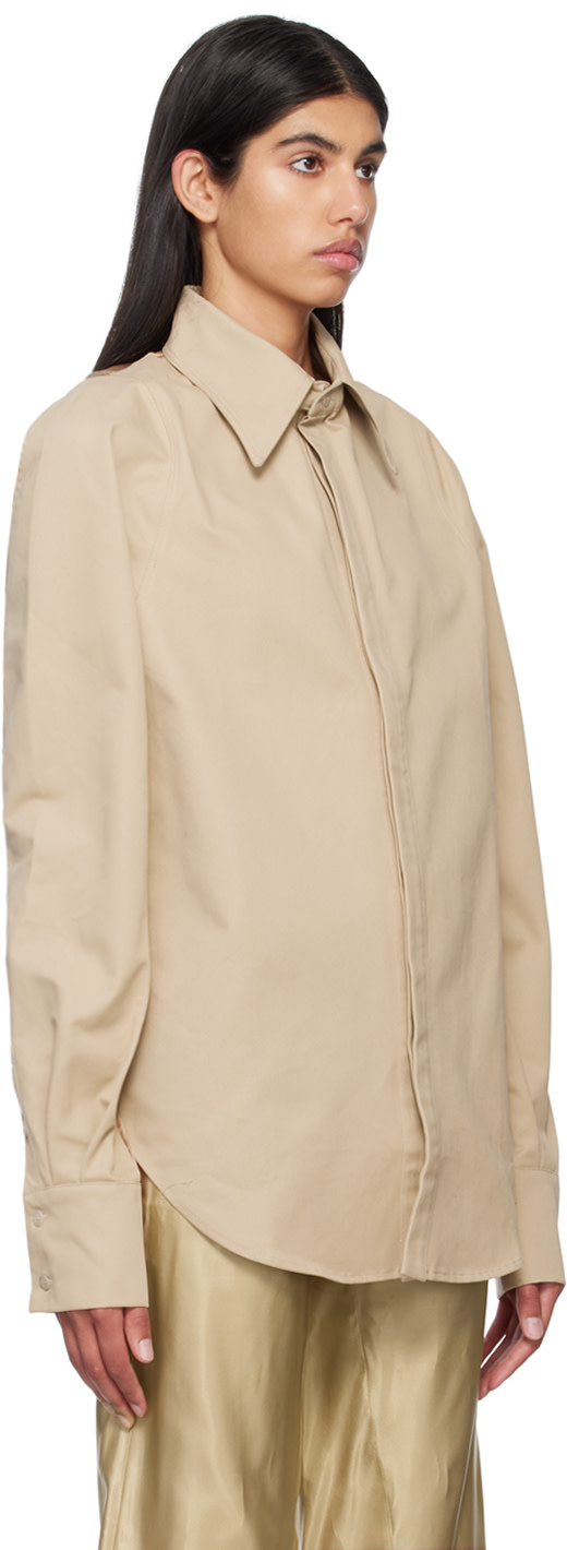 Bianca Saunders - Chemise Row Back beige