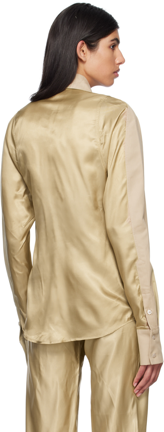 Bianca Saunders - Chemise Row Back beige