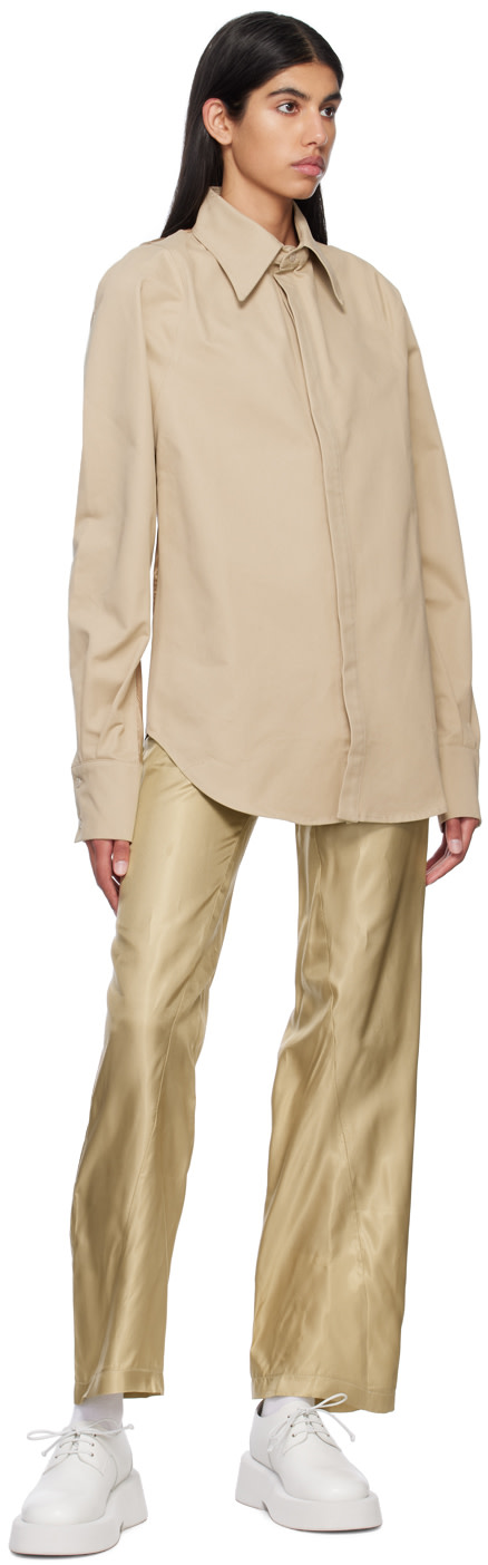 Bianca Saunders - Chemise Row Back beige