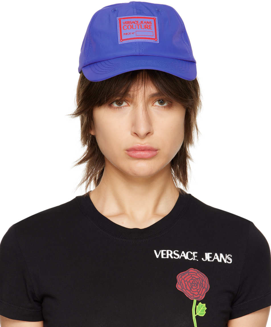 Versace Jeans Couture: ブルー Piece Number キャップ | SSENSE 日本