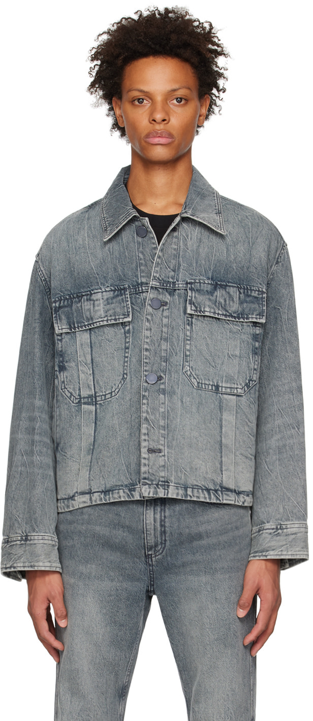 Solid Homme - Gray Faded Denim Jacket