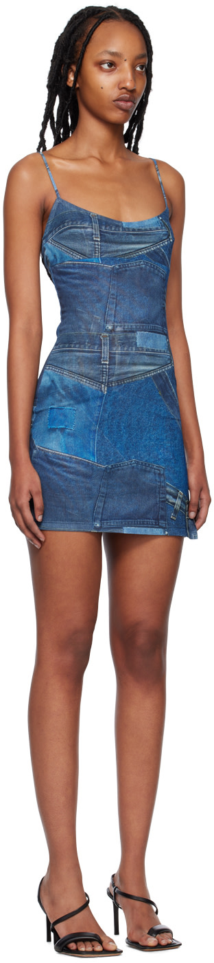 Miaou - Robe courte Anya bleue