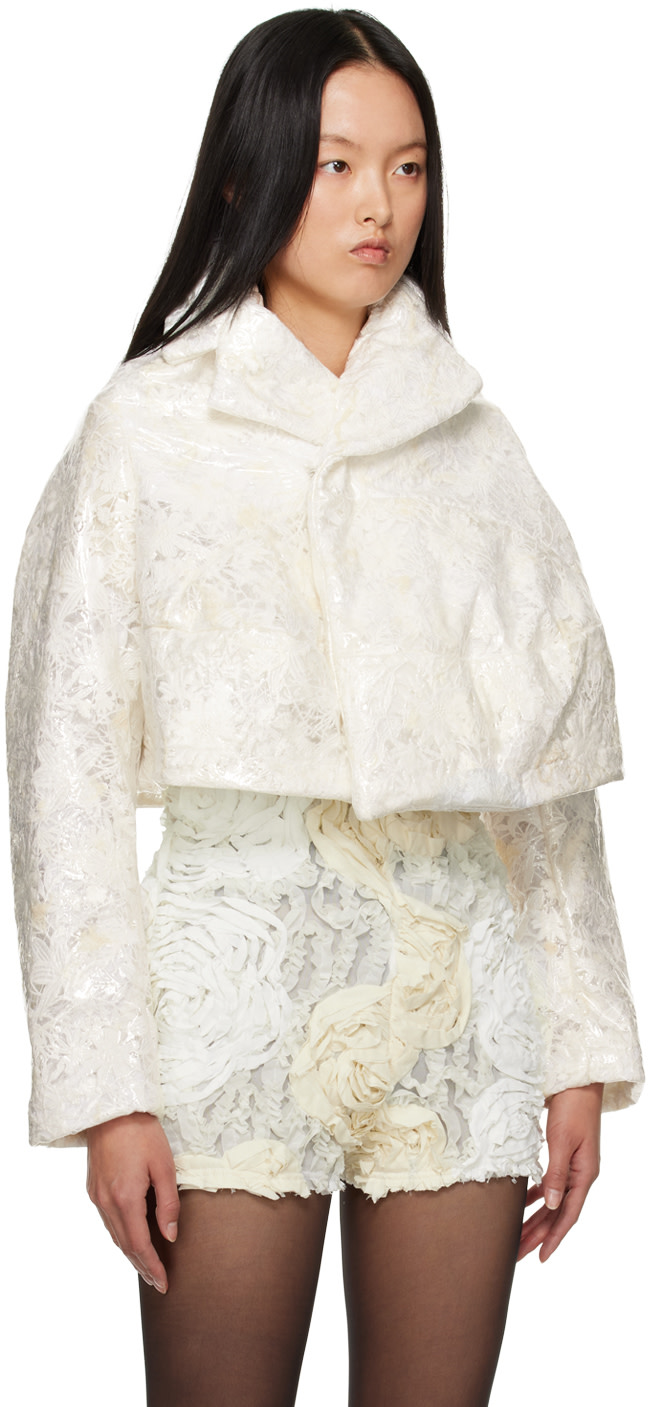 Comme des Garçons - Blouson blanc à revers tailleur