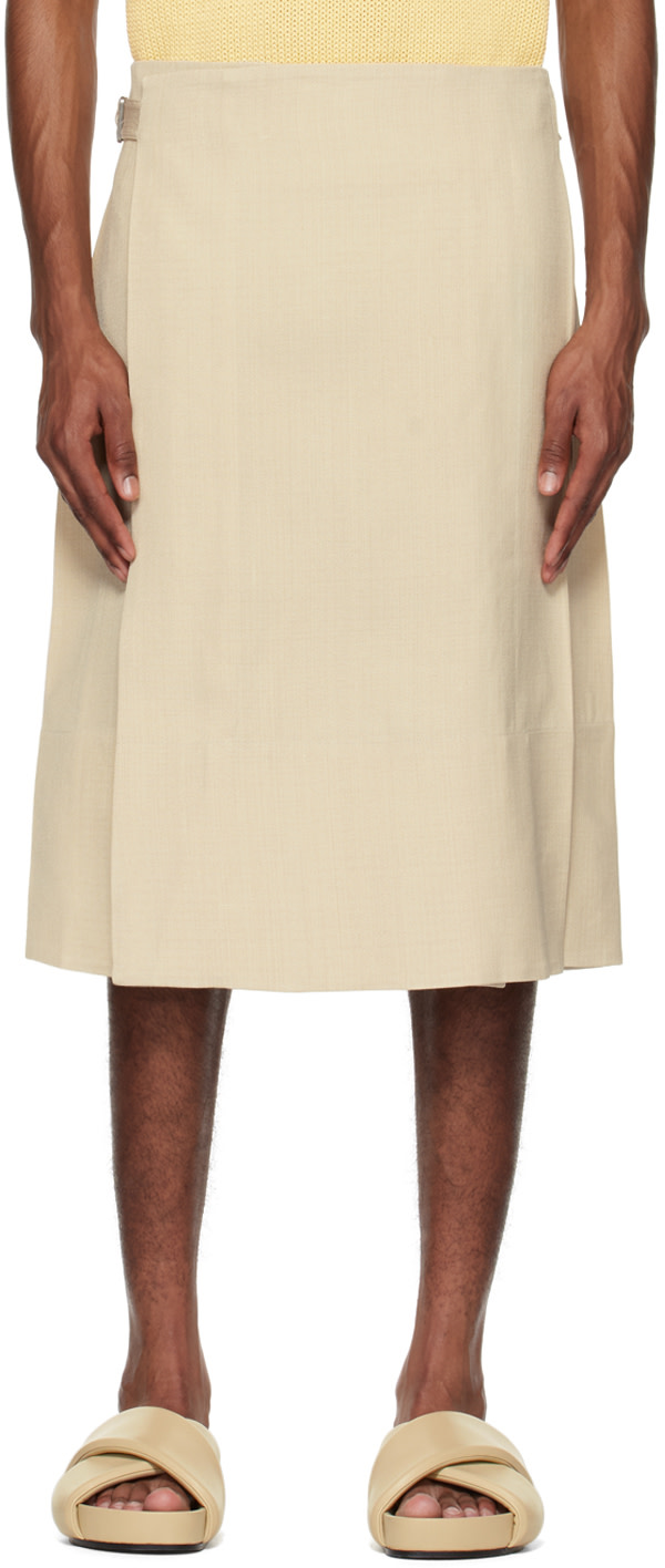 Jil Sander - Jupe midi Gonna beige