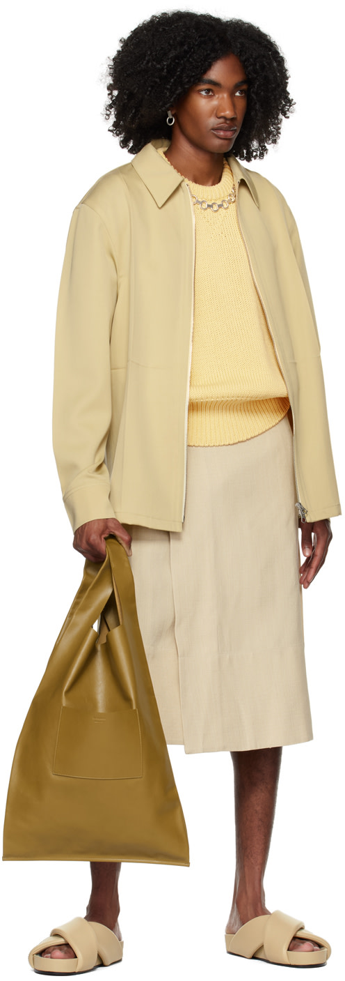 Jil Sander - Jupe midi Gonna beige