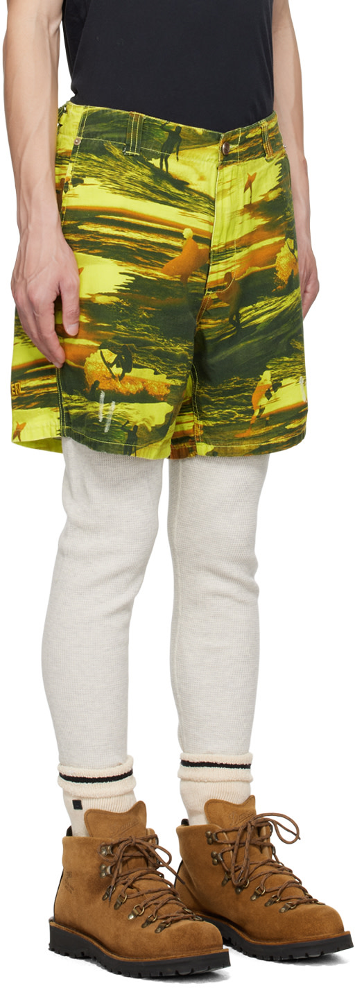 ERL - Short vert à logo brodé
