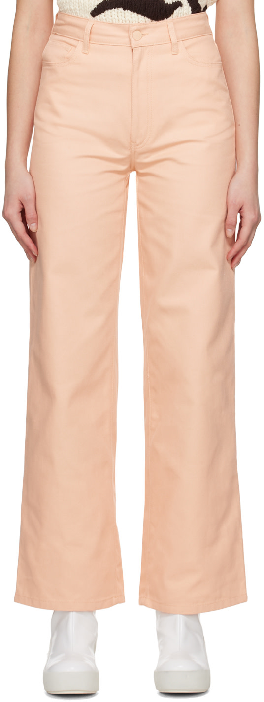 Raf Simons - Jean de travail rose