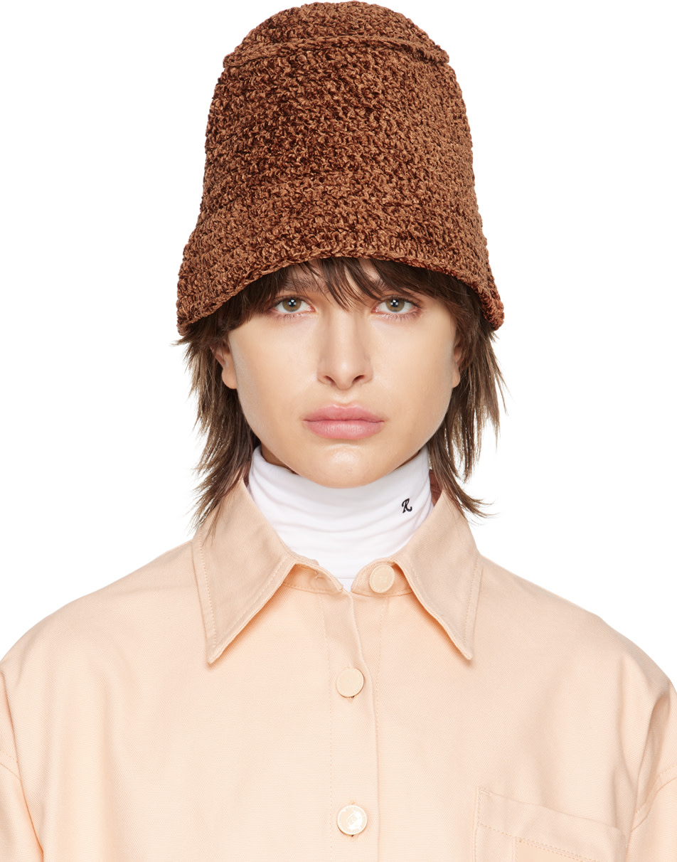 BY FAR - Chapeau bob Robbie brun
