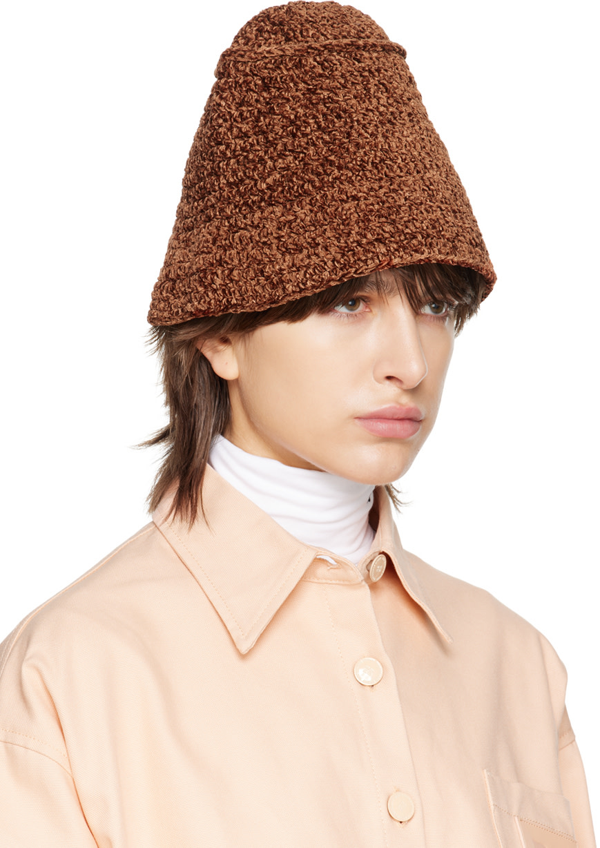 BY FAR - Chapeau bob Robbie brun
