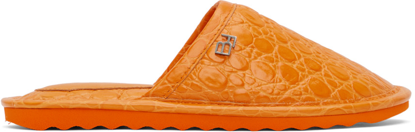 BY FAR - Pantoufles Larry orange