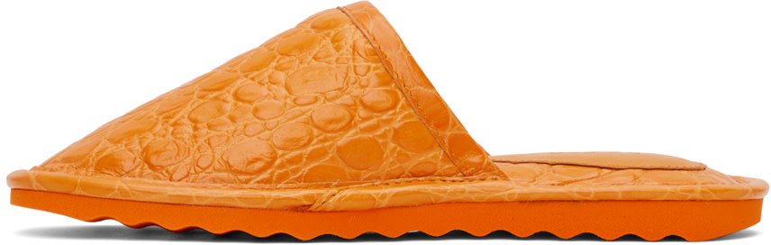 BY FAR - Pantoufles Larry orange