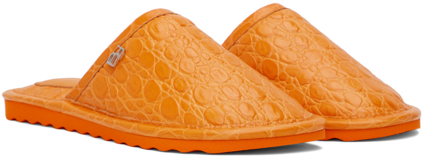 BY FAR - Pantoufles Larry orange