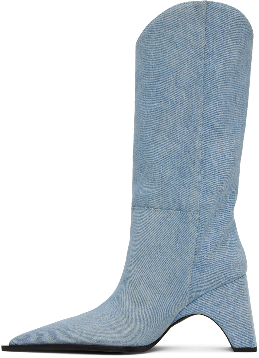 Coperni - Bottes Bridge bleues en denim