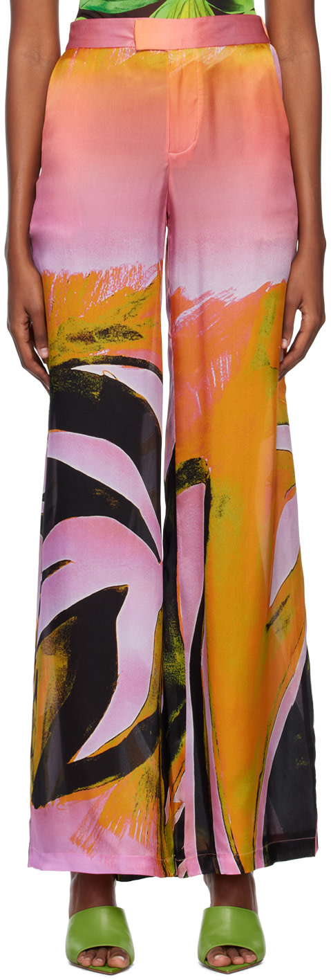 Louisa Ballou - Pantalon ample rose