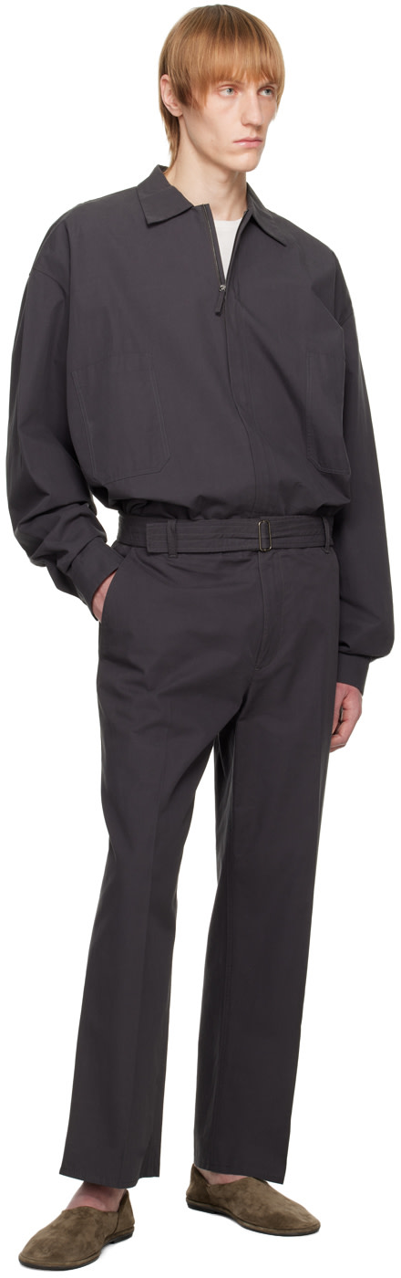 the row Amoneto Jacket ザロウ The Row: Gray Amoneto Jacket | SSENSE