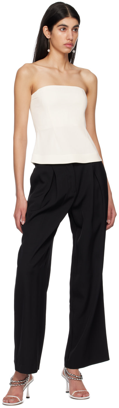 Co - Pantalon noir à plis