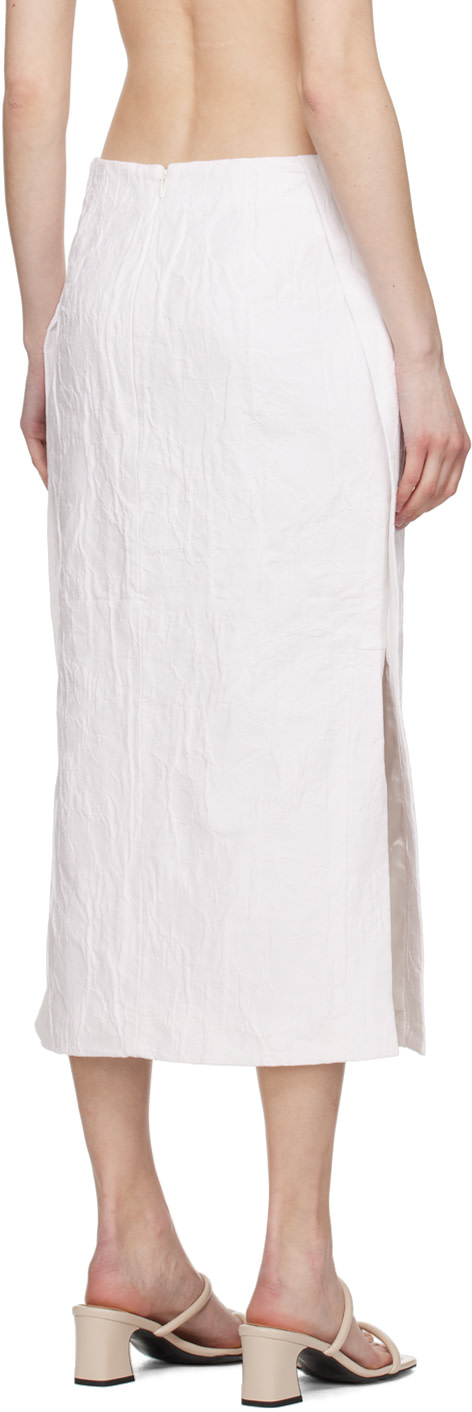 Co - Jupe midi blanche à fentes