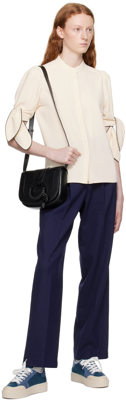 See by Chloé - Pantalon ample bleu marine