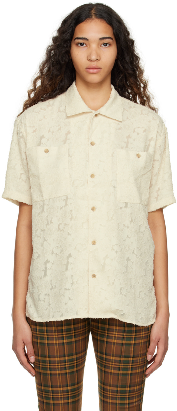 Andersson Bell - Chemise Bali blanc cassé