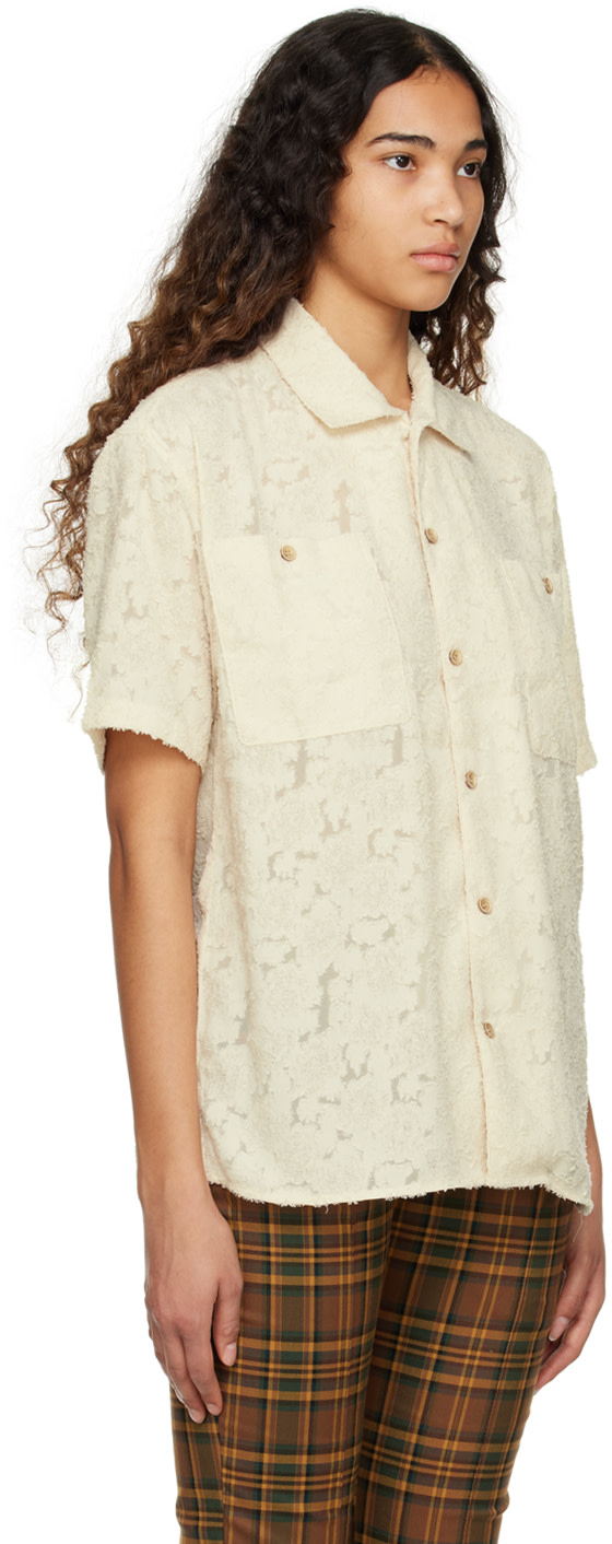 Andersson Bell - Chemise Bali blanc cassé