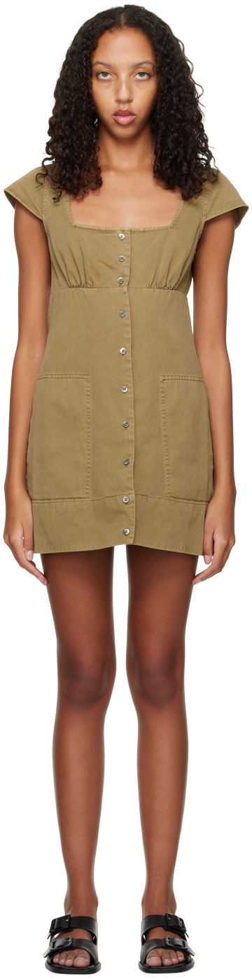 Staud - Robe courte Julia kaki