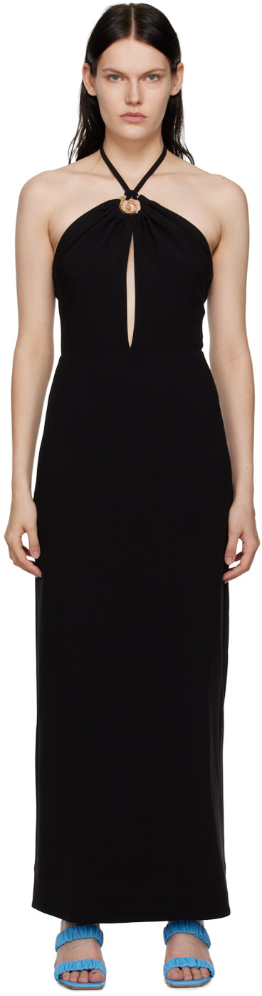 Staud - Robe midi Abigail noire