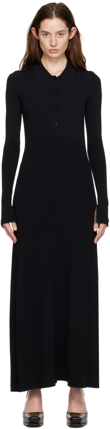 Maria McManus - Robe midi noire à col