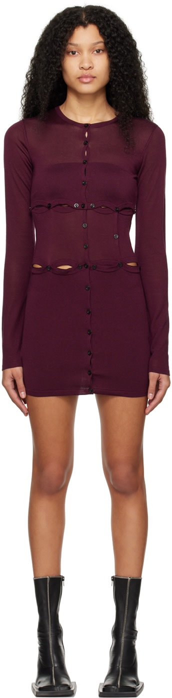 Wynn Hamlyn - Robe courte Laundry bourgogne