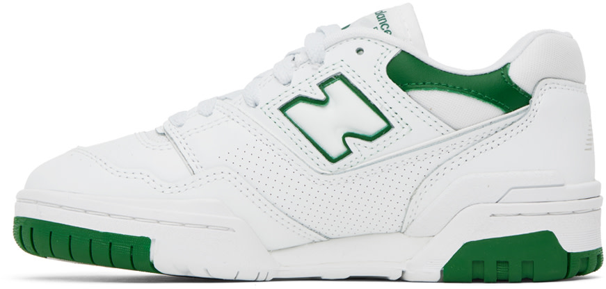 New Balance - Baskets 550 blanc et vert