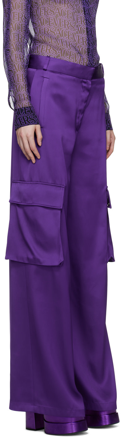 Versace - Pantalon ample mauve