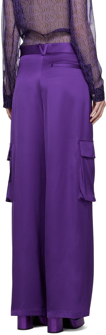 Versace - Pantalon ample mauve