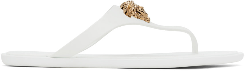 Versace - Sandales blanches à Méduse