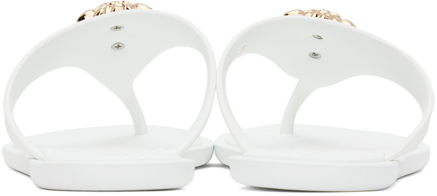 Versace - Sandales blanches à Méduse