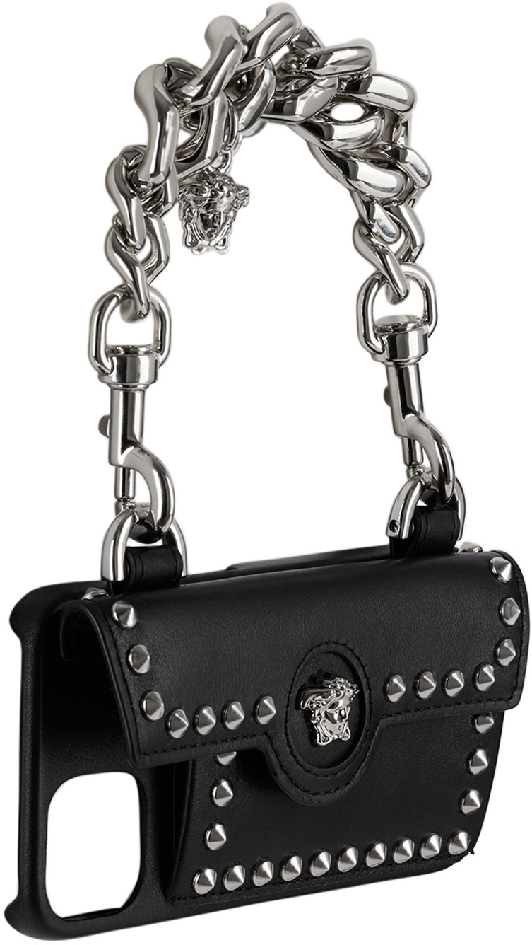 Versace - Black Medusa Chain iPhone 13 Pro Case