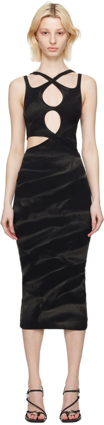 Dion Lee - Robe midi Interlink noire