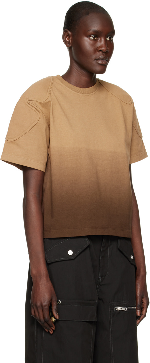 Dion Lee - T-shirt dégradé brun